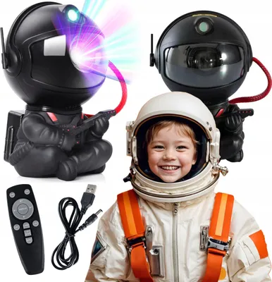 Produktbild von Astronaut 3D Sternenprojektor Nachtlicht 360° Drehbar Mit Laser + Fernbedienung