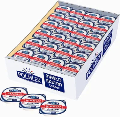 Zdjęcie produktu dla Polmlek Masło ekstra 82 % 10 g x 96 szt.