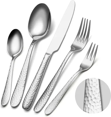 Produktbild von Besteckset 30-teilig, 6 Personen, Edelstahl, spülmaschinenfest, für Abendessen