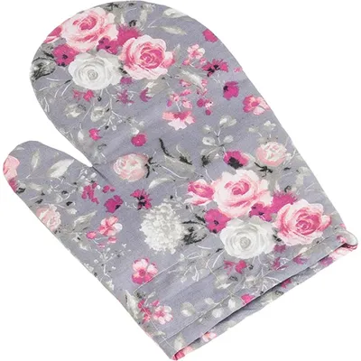 Zdjęcie produktu dla Rękawica kuchenna – 28 x 18 cm – różowa, szara