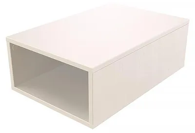 Produktbild von Aufbewahrungswürfel Holz 75x50 cm - Weiß