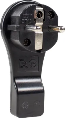 Immagine prodotto di contatto di terra as-Schwabe spina piatta nera sezione max. 1,5mm² 230V IP20