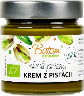 KREM Z PISTACJI PRAŻONYCH 100 % BIO 180 g - BATOM