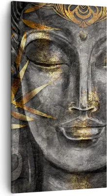 Produktbild von Bild auf Leinwand - Leinwandbild - Einteilig - Buddha Gold Bodhisattva - 45x80cm - Wand Bild - Wanddeko - Wandbilder - Leinwanddruck - Bilder - Wanddekoration - Leinwand bilder - PA45x80-4442