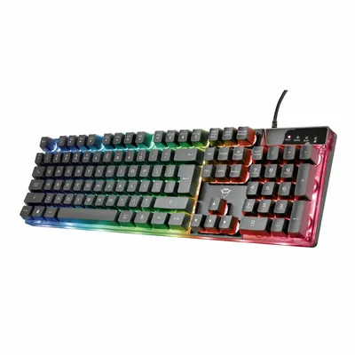 Produktbild von Trust Tastatur Gaming Zubehör GXT 835 Azor USB QWERTY Spanisch Beleuchtung