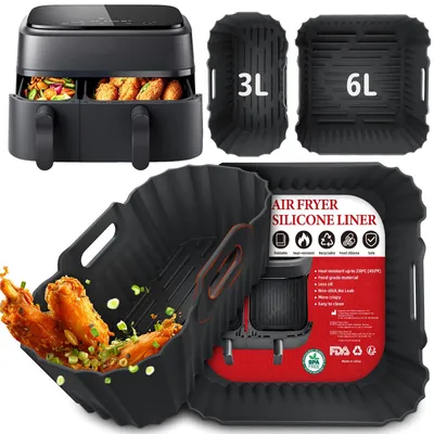 Silikon-Backform für Heißluftfritteuse, 6L/3L, 2 Stück