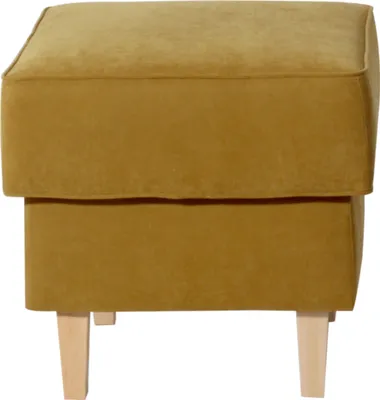 Produktbild von Max Winzer Hocker Lorris - Velourstoff mais - Maße: 53 x 53 x 45 cm
