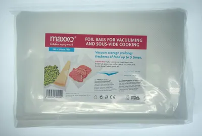 Obrázek produktu pro Vakuovací fólie Maxxo vakuovací sáčky 28x35cm 30ks vhodné pro opakované použití , embosované, sous-vide