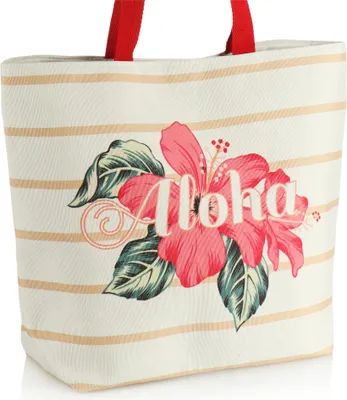 Produktbild von com-four® Strandtasche - Damen-Shopper zum Einkaufen - moderne Pooltasche für Strandutensilien - Schultertasche für den Strand
