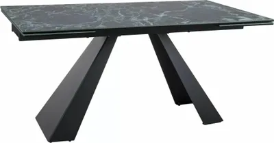 Obrázek produktu pro Rozkládací jídelní stůl 160(240)x90 GEDEON - tmavě modrý / černý
