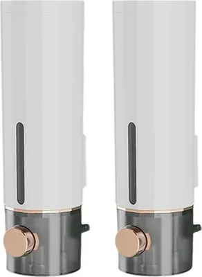Produktbild von Wandmontage, 2er-Set Seifenspender ohne Bohren, 450 ml, Spender