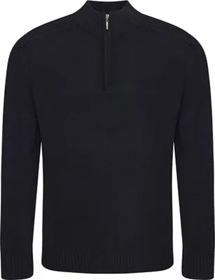 Produktbild von Ecologie EA061 | Damen Wakhan 1/4 Zip Knit Sweater - Farbe: Black - Größe: L