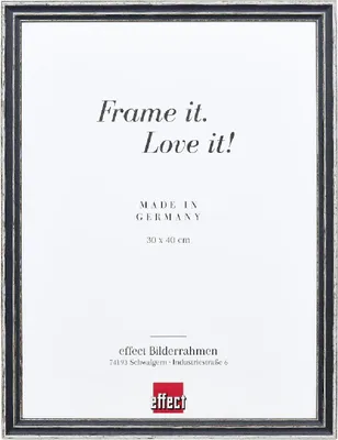 Produktbild von Effektrahmen für Fotos, Profil 38, grau, 18x24 cm, Standardglas
