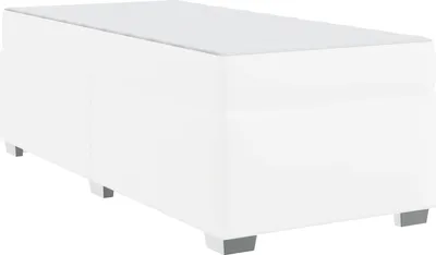 Immagine prodotto di Struttura del letto con materasso Bianco 100 x 200 cm Tessuto