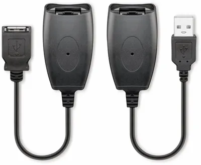 Image de Goobay Adaptateur d'extension USB Ethernet 40 m - Noir