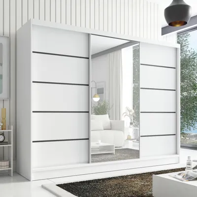 Produktbild von Schwebetürenschrank AURELIA 2 Schwebetürenschrank AURELIA 2 200 cm mit Spiegel, 3 Türen, 3 Schubladen