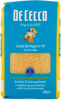 Produktbild von De Cecco Pasta 100% Italienisch Acini di Pepe n° 78 kurze Pasta 500g