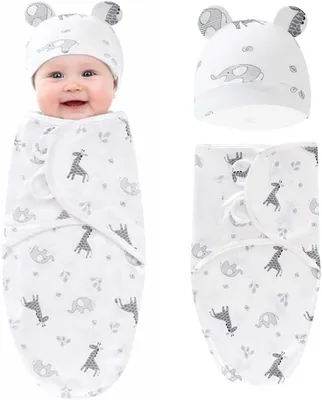 Produktbild von Pucksack mit Mütze 0-6 Monate, Baumwolle, für Neugeborene
