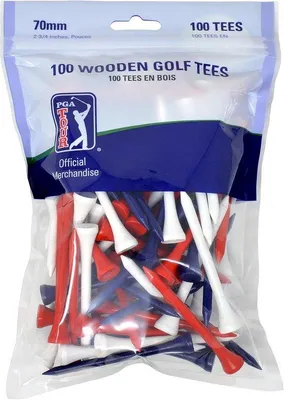 Produktbild von Famanu Golf-Tees 7 cm - 100 Stück in Rot, Weiß und Blau
