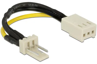 Immagine prodotto di Delock Stromkabel 3 Pin Stecker > 3 Pin Buchse (Lüfter) 8 cm - Drehzahlreduzierung