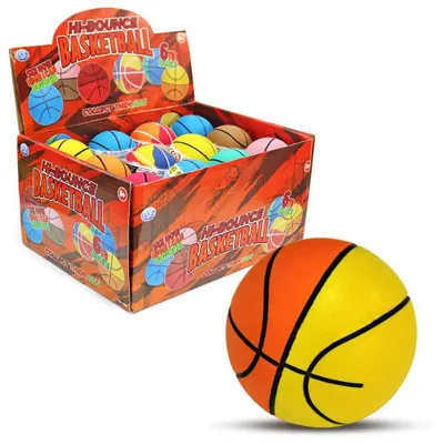 Produktbild von 24 Stück Hi-Bounce Ball "Basketball" - ca. 6 cm