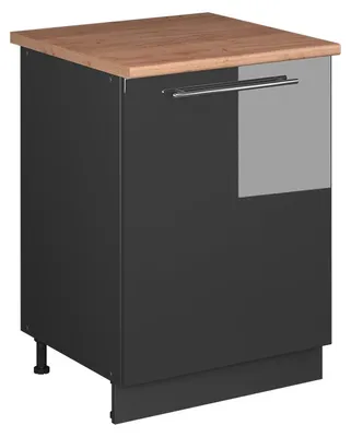 Immagine prodotto di Mobile lavello cucina Vicco Fame-Line Antracite lucido/Antracite 60 cm, Model 63413