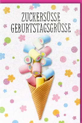 Produktbild von Geburtstag - Glückwunschkarte im Format 11,5 x 17 cm mit Umschlag