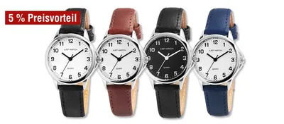 Produktbild von JUST WATCH Damenuhr mit Echt Lederarmband, 3 ATM, Miyota 2035 Uhrwerk