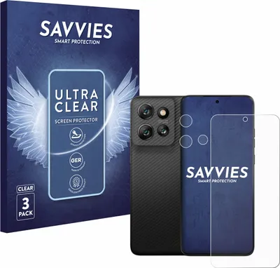 Produktbild von 6x Für Motorola ThinkPhone 25 (Display+Kamera) Schutzfolie Savvies Displayschutz Display Schutz Folie Klar Transparent