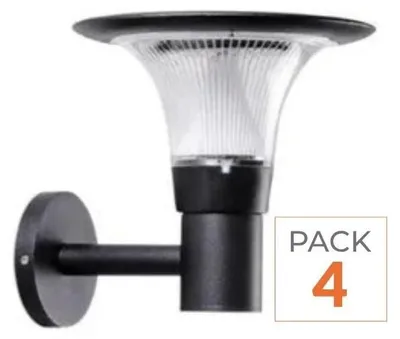 Produktbild von UFO RGBW IP65 Solar-Wandlaterne (4er Pack)