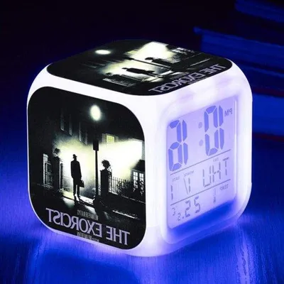 Obrázek produktu pro Budík s funkcí Wake-Up Light a odložením buzení, barevný, noční světlo pro domácnost a kancelář