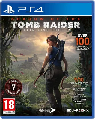 The cover art for the video game Shadow of the Tomb Raider: Definitive Edition for PlayStation 4.