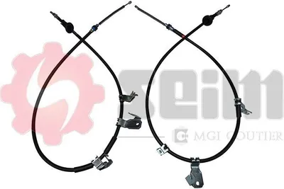 Produktbild von SEIM Handbremsseil Seilzug Feststellbremse für MITSUBISHI COLT VI (Z3A, Z2A) Hinten 805084