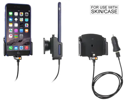 Produktbild von Brodit Gerätehalter 521667 mit Ladefunktion - für Smartphones - Apple iPhone 6 Plus, Apple iPhone 6S Plus, Apple iPhone 7 Plus und weitere