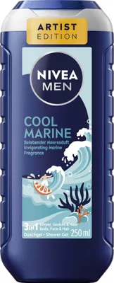 Productafbeelding van Nivea Men Cool Marine 3-in-1 douchegel, verfrissende geur van de zee, 250 ml