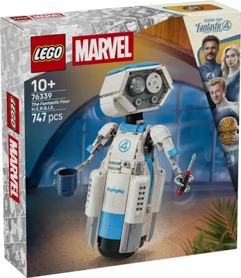 Productafbeelding van LEGO ǀ Marvel De Fantastische Vier H.E.R.B.I.E. - Bouwset - Marvel collector's item voor kinderen vanaf 10 jaar - Decoratie voor in huis, geïnspireerd op de film - Beweegbare LEGO robot - Cadeau - 76339