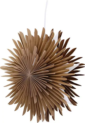 Produktbild von Sälen Weihnachtsstern mit Licht Papier Ø35 cm Pendelleuchte braun.