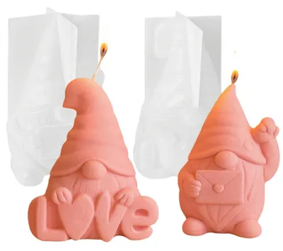 Obrázok produktu pre Silikónová forma "Trollík" – vianočná sada 3 kusov. Forma na výrobu sviečok, mydiel, gýpsových dekorácií