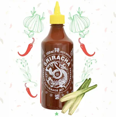 Produktbild von A-One Sriracha Scharfe Chilisauce mit Zitronengras 500ml