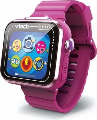 Produktbild von VTech - Kidizoom Smartwatch MAX Himbeere, Kinder Smartwatch, ESP Version VTECH