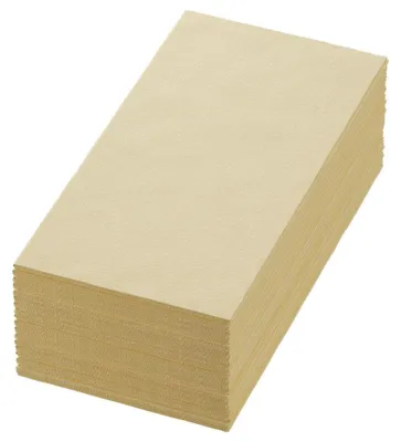 Produktbild von 1250 Duni Tissue-Servietten 40 x 40 cm Cream 3-lagig, 1/8-Falz