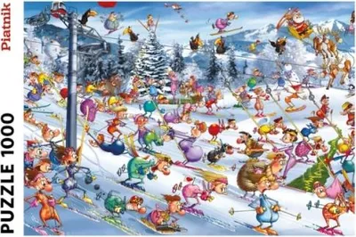 Produktbild von Piatnik 5351 - Ruyer, Christmas Ski 1000 Teile