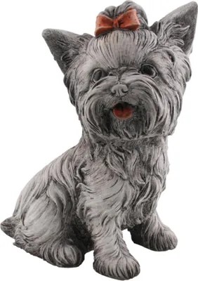 Produktbild von Kretakotta Terrier sitzend, Antiksteinguss H ca. 27 cm | KK-1060
