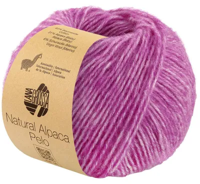 Produktbild von Lana Grossa - Natural Alpaca Pelo 0029 fuchsia meliert