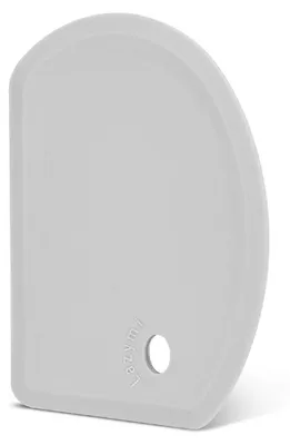 Obrázek produktu pro Škrabka na těsto, silikon, velká, šedá, rozměry 15,2 x 10,9 cm, vhodná pro styk s potravinami, s nepřilnavým povrchem
