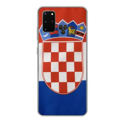 Produktbild von MuchoWow® Handyhülle Schutzhülle Hülle für Samsung Galaxy S20 Plus Foto der kroatischen Flagge Silikon Softcase Handy Hülle - Hartschale