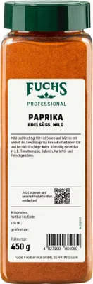 Produktbild von Fuchs Professional edlesüß Paprika fruchtig mild gemahlen 450g