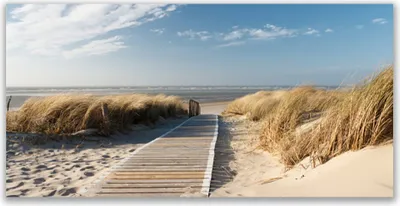 Produktbild von Acrylglasbilder 120x60 Wandbild Druck Strand Weg Landschaft