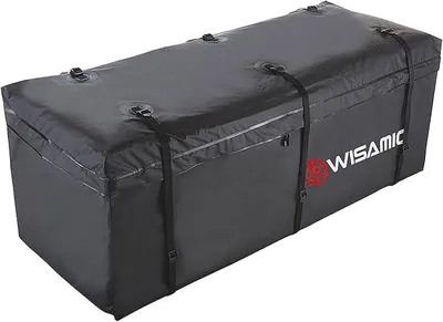 Image de Coffre de toit pour remorque automobile, sac de rangement arrière : sac de transport étanche (152 x 61 x 61 cm, 566 litres, bâche en PVC 500D)