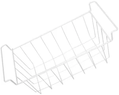 Produktbild von Aufbewahrungsbox für den Gefrierschrank – Metallorganizer mit Griffen – Weiß